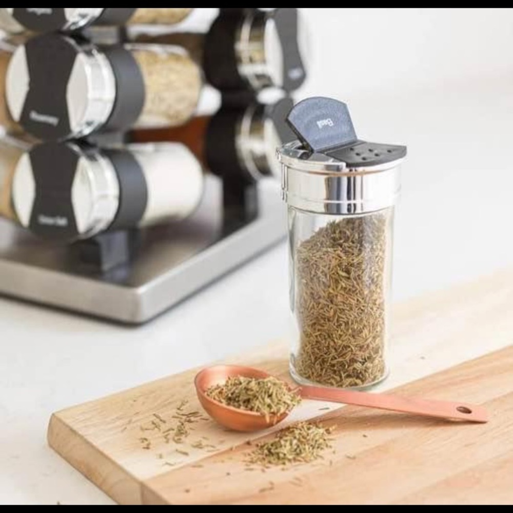 Stainless Steel 20-Jar Spice Rack - Picture 4 of 6